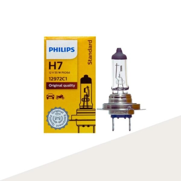Philips Standard Halogen Car Headlight Bulb 12V 55W (H7)